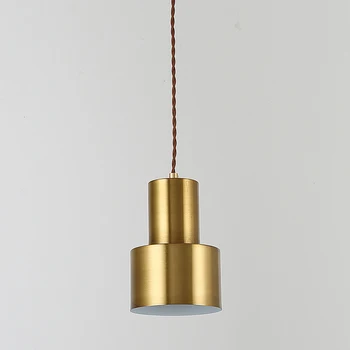 Severské Zlato bronz prívesok svetlo postmoderných minimalistický lampa svetlo prívesok lampy starožitné lampy, osvetlenie kovové kábel prívesok osvetlenie
