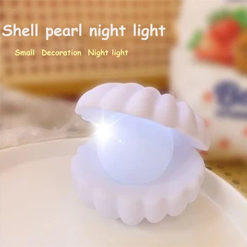 Shell Perlou Nočné Svetlo Fantasy Morská Panna Víla, Spálňa, Nočné Lampy, Osvetlenie Skladovanie Domova Narodeniny Dekorácie Vianočné Darčeky