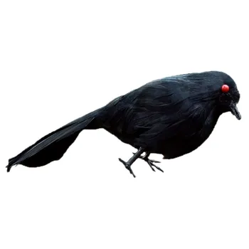 Simulácia Vrana Raven Lesné Čierne Vtáky Prop Halloween Zobrazenie Udalosti Strany Záhradný Bar Dekorácia, Ozdoba
