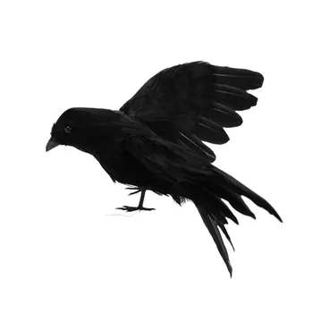 Simulácia Vrana Raven Lesné Čierne Vtáky Prop Halloween Zobrazenie Udalosti Strany Záhradný Bar Dekorácia, Ozdoba