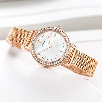 SINOBI Ženy, Luxusné Značky Sledovať Jednoduché Quartz Lady Nepremokavá Náramkové hodinky Ženskej Módy Bežné Hodinky Hodiny reloj mujer