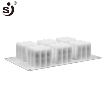 SJ Podpora Predaja Nepravidelný Cloud 3D Silikónové Tortu Formy Geometrické Kosoštvorec Čokoládové Pečivo Mouss Pečenie Cake Zdobenie Nástroje