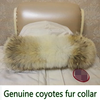 Skutočné coyotes kožušiny golier pre kapota pásy prírodné pravé kožušiny golier orezávanie vlastné Kožušinu Orezania Na Oblečenie Príslušenstvo