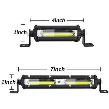 Slim LED Pracovné Svetlo Lišta 4 cm KLASU DRL 12V 24V SUV 4X4 Nákladných Prívesov Vyzdvihnutie Ultra Tenké Nárazníka Indikátor Jazdy na Čítanie