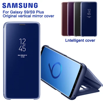 Smart Mirror Telefón puzdro Pre Samsung Galaxy S9 S9 Plus S9Plus Pôvodné All Inclusive Anti-jeseň Smart Spánku Drapákové Kryt