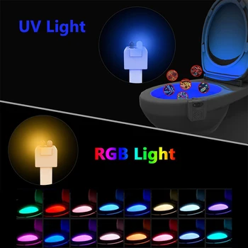 Smart UV Sterilizácia Umývanie Rúk Lampa Sterilizácia Wc Lampa LED+UV UV Sterilizácia Lampa LED Lampa Aromaterapia