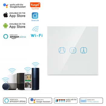 Smart Wifi, Dotykový Spínač Č Neutrálny Vodič Vyžaduje Smart Home Bezdrôtový Záclony Wifi Prepnite Položku Wifi Smart Switch Prepínač, Ovládanie Hlasom