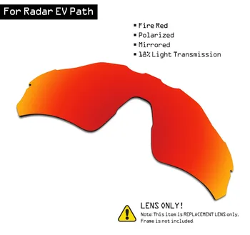 SmartVLT Polarizované slnečné Okuliare Náhradné Šošovky pre Oakley Radar EV Cesta - Fire Red