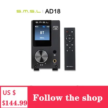 SMSL AD18 Audio Digitálny Zosilňovač Bluetooth 4.2 USB DAC Zosilňovač Hráč DAC Hifi Zosilňovač 2.1 Stereo Profesionálne 80W Amp