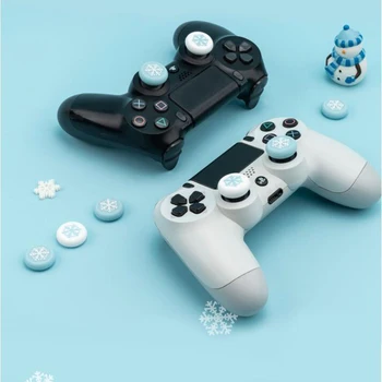 Snehová vločka Snehu Palec Stick Grip Spp Ovládač Kryt Pre Sony Playstation Dualshock 4/3 PS4/PS3/Xbox 360/NS Switch Radič