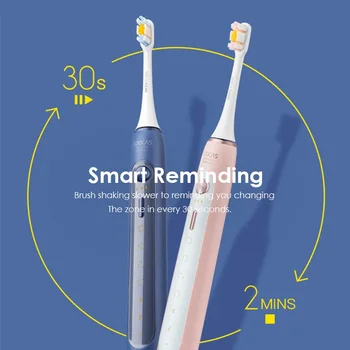 SOOCAS X5 Smart Elektrický zubná Kefka Nabíjateľná Sonic Vibrácií Zub Čistenie IPX7 Muž Žena Pár Elektrické zubné kefky