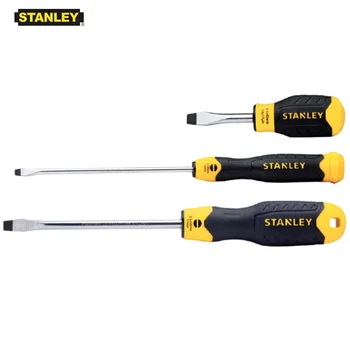 Stanley 1pcs super tvrdosť 5mm, plochý skrutkovač štrbinový skrutkovače krátke dlhé extra dlhé magnetické presnosť skrutkovač NB-S2