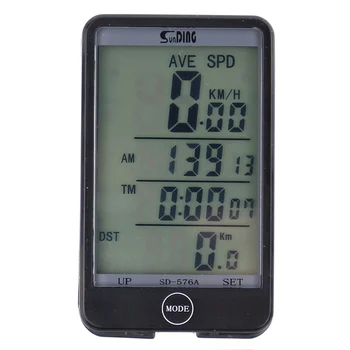 Sunding SD-576A Káblové Požičovňa Počítačov Cyklistické Rýchlomer s LCD Podsvietenie displeja Vodotesný Auto Bike Počítač, Svetelný Režim Dotyk
