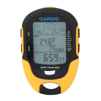 SUNROAD FR510 Ručné GPS Navigácia Stopár Prijímač Prenosný Vreckový Digitálny Výškomer, Barometer, Kompas Locator