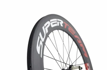 Superteam uhlíka clincher dvojkolesia 700 C požičovňa kolesá Pre Cestný bicykel kolesá matný povrch Clincher