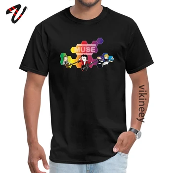 Synthwave Muse T-Shirt Vtipné O Krk Hip hop Čistej Bavlny Muži T-Shirt Veľkoobchod Prispôsobené Rockovej Hudby, Klasickej Party Tričko