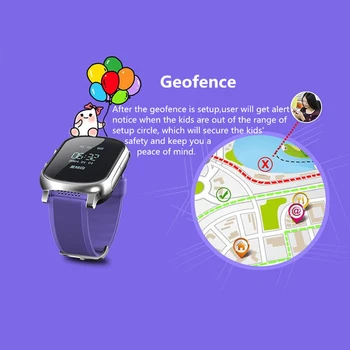 T58 Smart GPS, WIFI Tracker Locator Anti-Stratené Hodinky pre Dieťa Staršie OLED Displej Deti Študent Smartwatch s SOS Vzdialené Monitorovanie