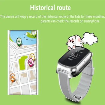 T58 Smart GPS, WIFI Tracker Locator Anti-Stratené Hodinky pre Dieťa Staršie OLED Displej Deti Študent Smartwatch s SOS Vzdialené Monitorovanie