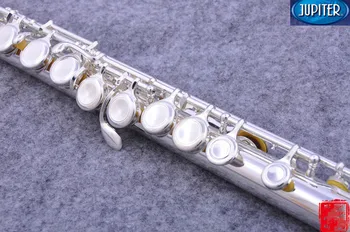 Taiwan JUPITER JFL-700E 16 Otvory Uzavreté Tlačidlo C Flauta Cupronickel Striebrenie flauta prierezové instrumentos musicales Prípade