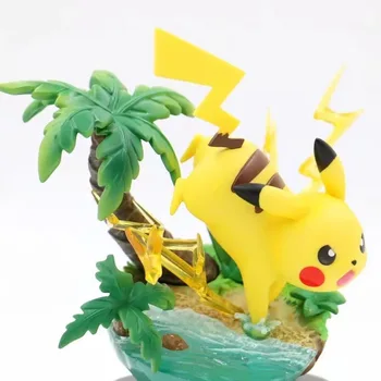 TAKARA TOMY Pokémon Pikachu Squirtle Mew Zručnosti PVC Akcie Obrázok 110 mm Anime Pokemon Hry Pikachu Figúrka Hračky Bábika Darček