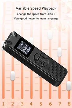 Telele V91 Nový 8GB, 16GB Hlasom Aktivovaný Prenosný Záznamník, MP3 Prehrávač Telefón Nahrávanie Zvuku Digitálny Hlasový Záznamník hlasový záznam