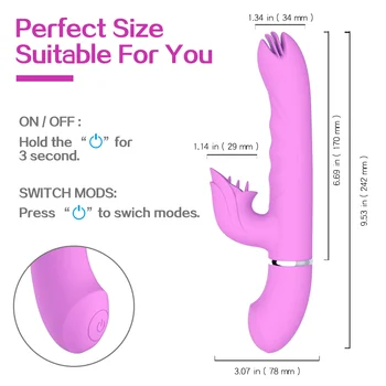 Teleskopická Kúrenie Vibrátor Fajčenie Jazyk Vibračné Dildo Orálny Sex Hračky Pre Ženy G-Spot Klitorisu Pošvy Stimulátor Sex Shop