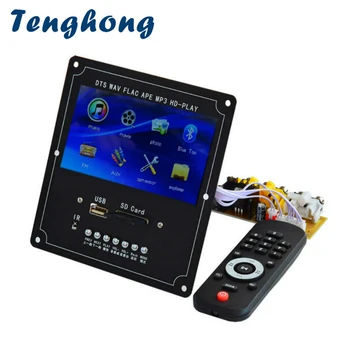 Tenghong 4.3 Palcový LCD Audio Video Dekodér Rada DTS Lossless MP4 MP5 FM, USB, SD, Bluetooth, Video Prijímač APE WMA Dekódovanie Modul