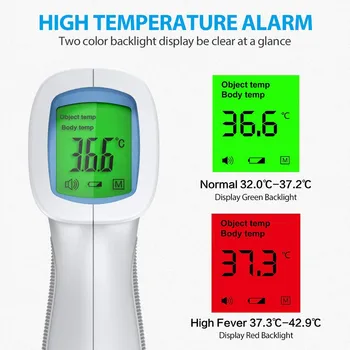 Termómetro infrarrojo digitálne medidor de farebná hriech contacto, higrómetro, farebná, fiebre, snímač térmico de medición#2