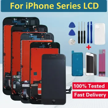Testované Na iPhone 6s 6s Plus LCD Displej Nahradenie 6 Plus Dotykový Displej Digitalizátorom. Montáž Pre iPhone 6 7 8 Plus LCD Displej
