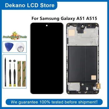 Testované Na Samsung Galaxy A51 LCD A515F SM-A515F/DS A515F/DS A515F Displej Dotykový Displej Digitalizátorom. Pre Samsung A515 Displej