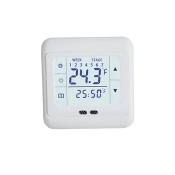 Thermoregulator Dotykový Displej Kúrenie Termostat pre Teplé Podlahové Elektrické Kúrenie Regulátor Teploty S Kid Zámok
