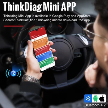 THINKCAR Auto OBD2 Code Reader Thinkdiag Mini Bluetooth Auto Skener Profesionálnej PK Easydiag OBD 2 Automobilový Diagnostický Nástroj
