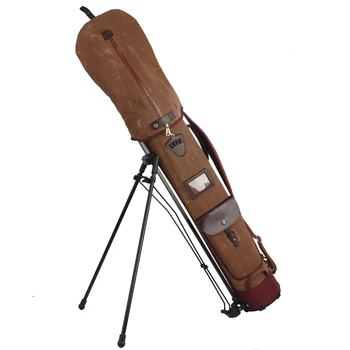 Tourbon Vintage Golf Club Bag Stojan Podporu Nosiť Košík Cestovné Prenosné Prípade Personál Pack Daždi Kryt Veľkú Kapacitu Plošiny