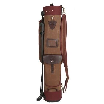 Tourbon Vintage Golf Club Bag Stojan Podporu Nosiť Košík Cestovné Prenosné Prípade Personál Pack Daždi Kryt Veľkú Kapacitu Plošiny