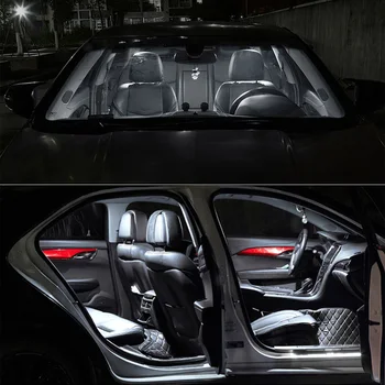 TPKE 13X Biele LED Osvetlenie Interiéru Balík Kit Pre-2019 Infiniti QX80 Dome Mapu Dome batožinového priestoru špz Svetlo