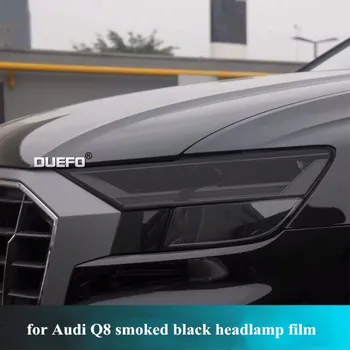 TPU Interiéru Vozidla Film Ochranná Nálepka pre Audi Q8 2019 2020 Svetlometov na ochranu Svetlometu ochranný film nálepky