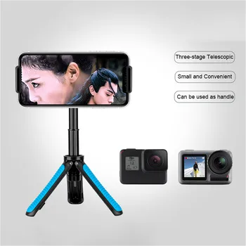 Tri etapy Rozšírenie Rukoväť Statív Vlog Rozšírené Selfie Stick Pre DJI OSMO Akčné Kamery Príslušenstvo