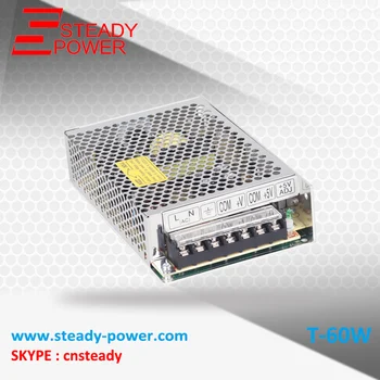 Trojstupňový výstup SMPS / PSU ac dc 5v /5a 12v/2,5 a -12 v/0,5 a CCTV napájací zdroj 60w, elektrický transformátor T-60B