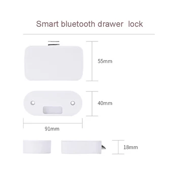 Tuya APLIKÁCIU Bluetooth Diaľkové Ovládanie Skrinka na Zásuvky Zámok Smart Home Neviditeľné Keyless Elektriku Wifi Ochrana Telefón Ovládanie Zámkov