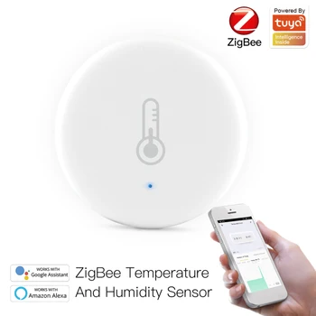 Tuya ZigBee Smart Teplota A Vlhkosť, Senzor Napájaný Z Batérií Snímač Teploty Vlhkosti Meter, Teplomer