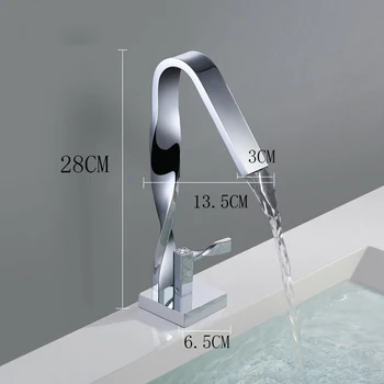 Twist chrome kúpeľňa Kohútik panvy žeriavom vody, batérie, umývadlo mixér torneira kohútik vodovodu mosadz miešadlá MJ9999