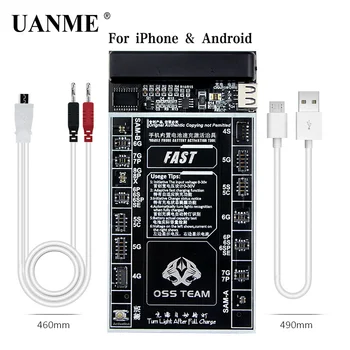 UANME Batériu Rýchlo Nabíjačka Aktivačné Zariadenie 2 v 1 Inteligentného Rýchle Nabíjanie Doska Pre iPhone 4-X Samsung 0-30V 0-5A