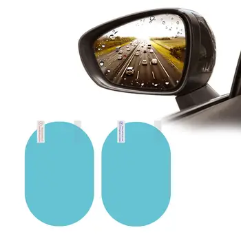 Univerzálny 2ks Auto Spätné Zrkadlo Ochranné Fólie, Vodotesné Rainproof Zrkadlo Membrány Anti-fog/Anti-scratch Auto Zrkadlo Film
