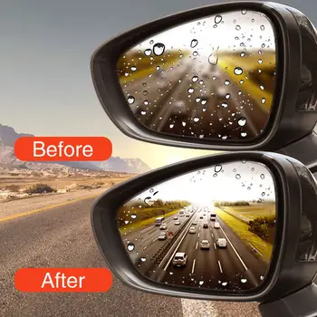 Univerzálny 2ks Auto Spätné Zrkadlo Ochranné Fólie, Vodotesné Rainproof Zrkadlo Membrány Anti-fog/Anti-scratch Auto Zrkadlo Film