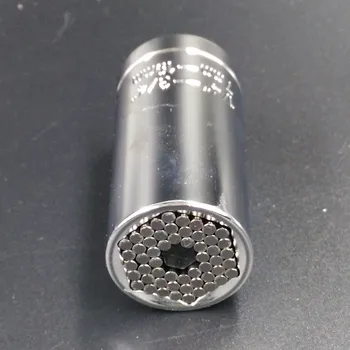 Univerzálny momentový Kľúč Head Set Socket Rukáv 7-19 mm Račňa Vŕtať Zásuvky Kľúč maticový Kľúč Mágie Multi Ručné Náradie