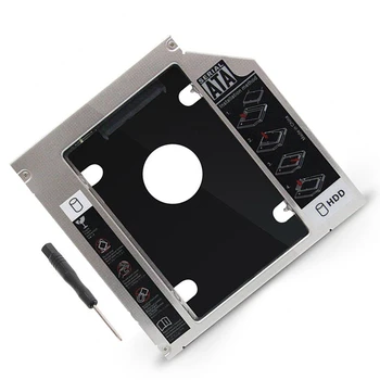 Univerzálny SATA 2. pevný disk SSD HDD Caddy bay adaptér Pre HP DELL ASUS ACER, TOSHIBA SAMSUNG, LENOVO, MSI, SONY Fujitsu 9,5 MM