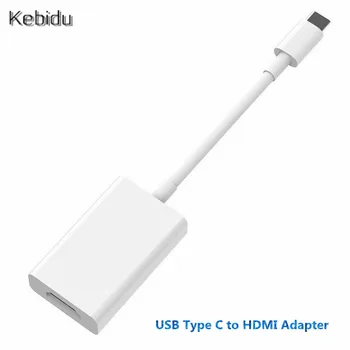 USB Typu C Adaptér 4K 30hz Typ C 3.1 až kompatibilný s HDMI Žena Adaptér Converter pre Samsung S9/8 HTC HUAWEI LG