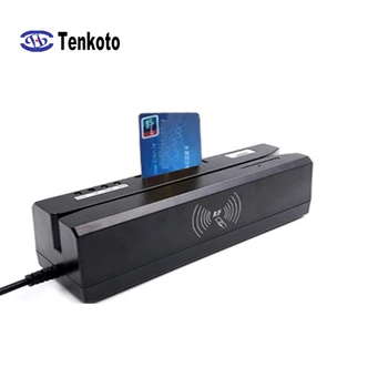 USB Čítačku Kariet Pre Bankové Karty IC/ID EMV Čipovej Karty Čítačky RFID Spisovateľ Magnetické Čítanie, Všetko V Jednom MSR Terminálu