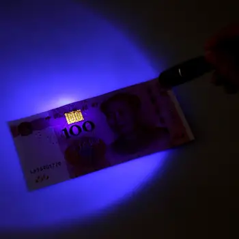 UV-ultrafialového LED Baterka 395nM Pera Light LED Baterka Fialová Kontrola 2x AAA Lampa Škvrny Lov#4M15