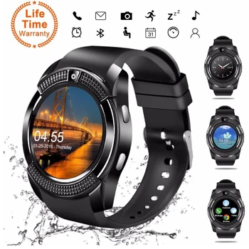 V8 smart hodinky náramkové smartwatch bluetooth Hodinky s Slot pre Kartu Sim, Fotoaparát Radič pre Telefón Android, Samsung Muži Ženy PK DZ09